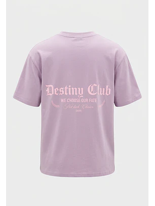 Polera Hombre Boxy Fit Basic Espalda Lila