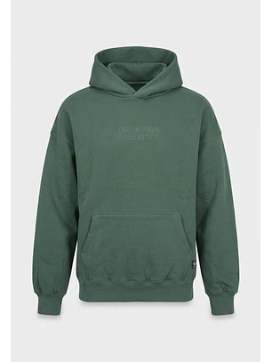 Polerón Hombre Relaxed Print Verde