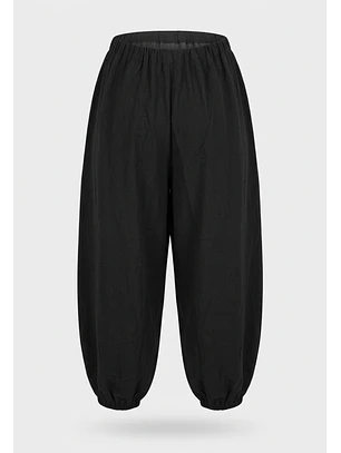 Pantalón Mujer Bombacho Harem Negro