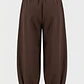 Pantalón Mujer Bombacho Harem Café - Miniatura 1