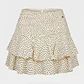 Falda Mujer Vuelos Polka Dots Blanco - Miniatura 1