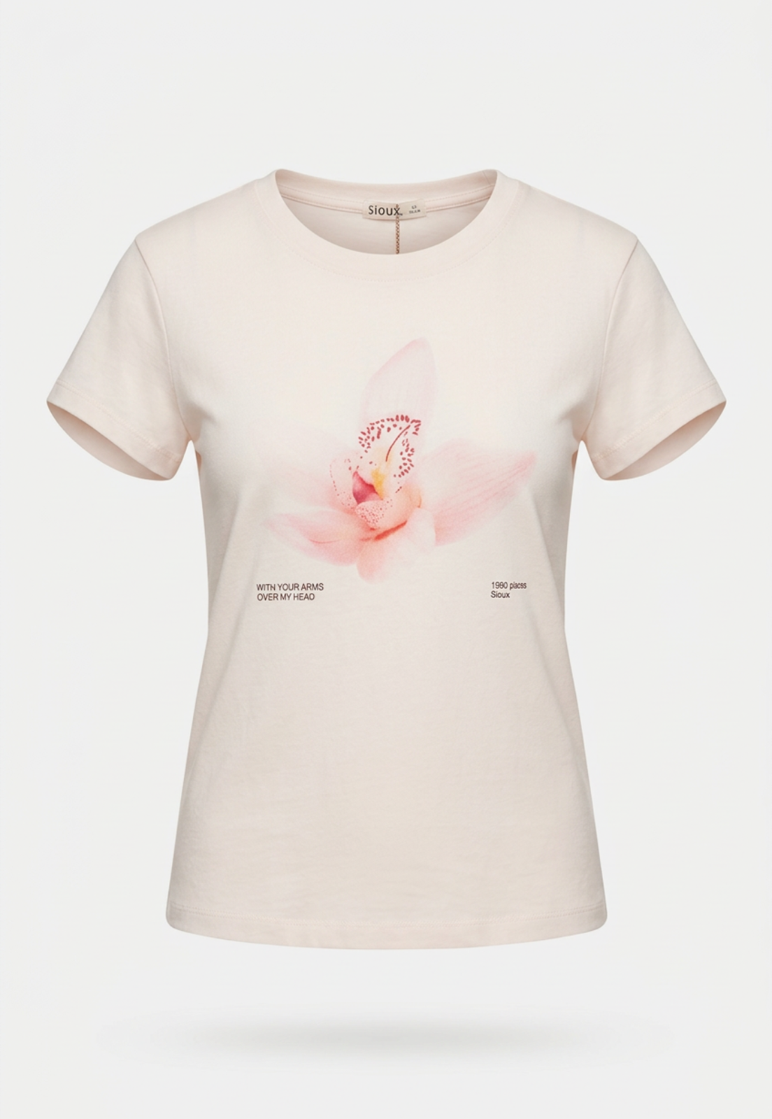 Polera Mujer Hibisco Rosado 1