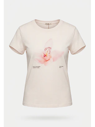 Polera Mujer Hibisco Rosado