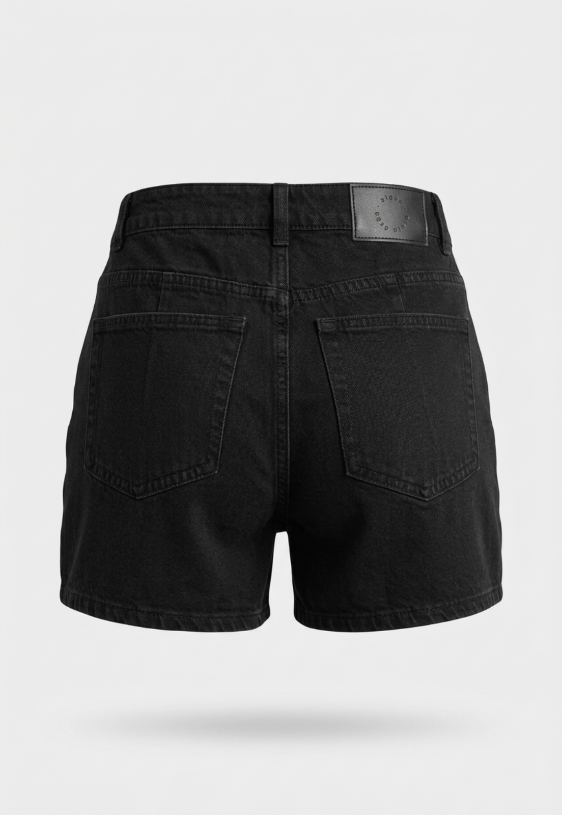Falda Mujer Denim Tachas Bolsillos Negro 2