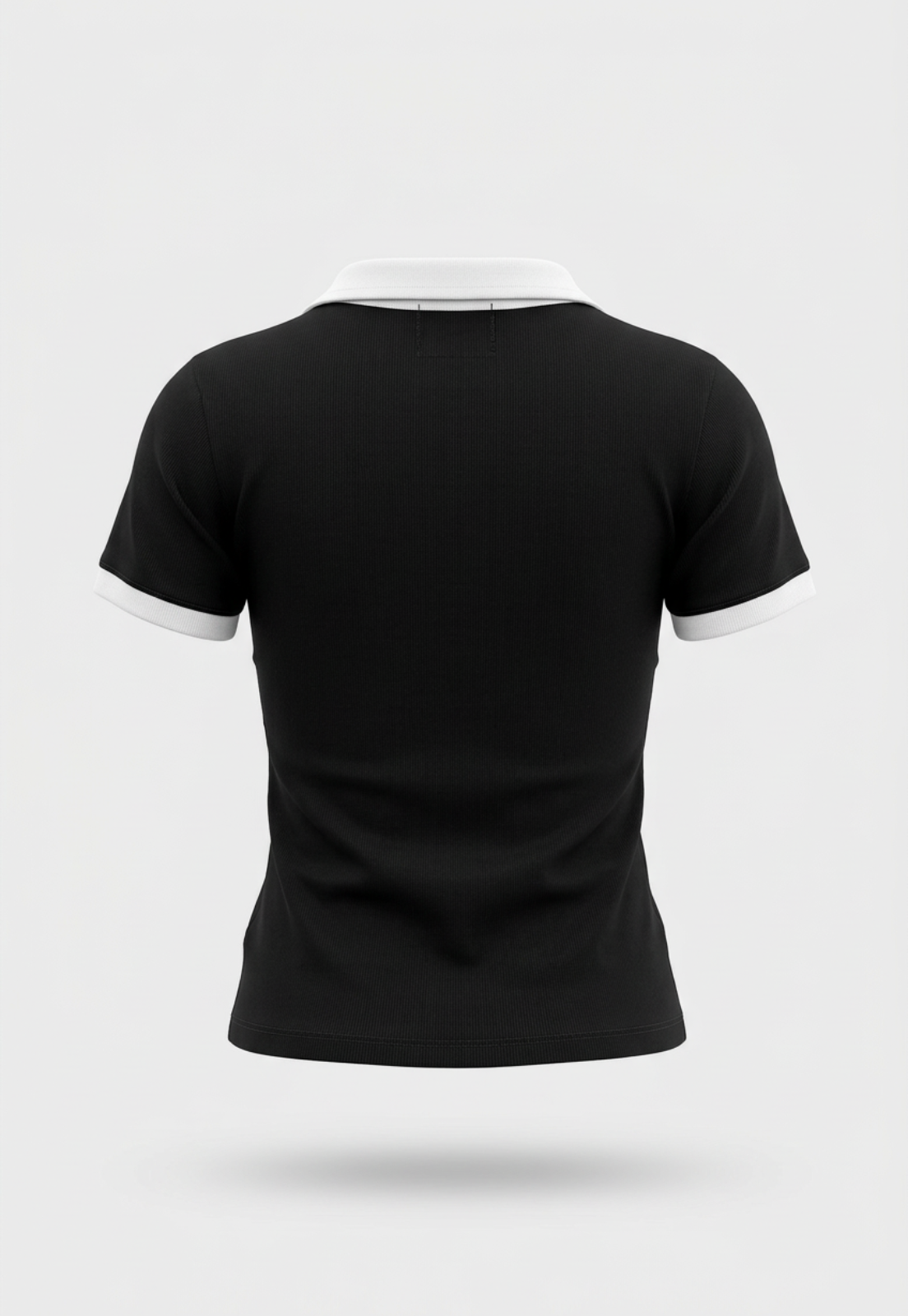 Polera Mujer Varsity Cuello Negro 2