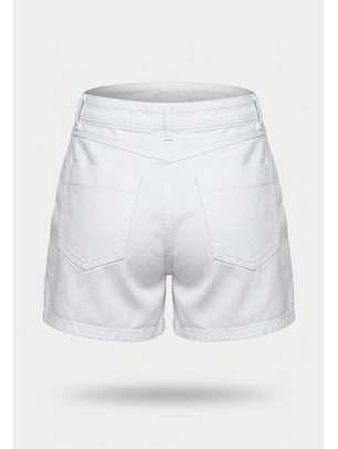 Falda Mujer Short Cruzada Blanco