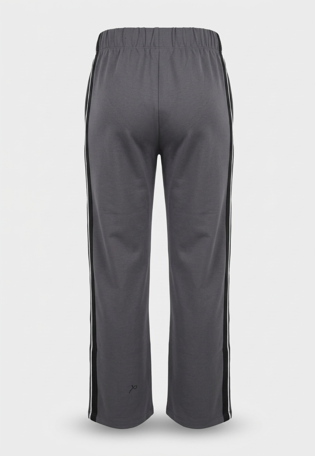 Pantalón Buzo Mujer Soft Banda Lateral Gris 2