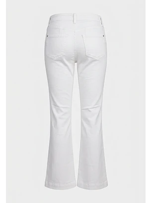 Pantalón Mujer Flare Push Up Blanco