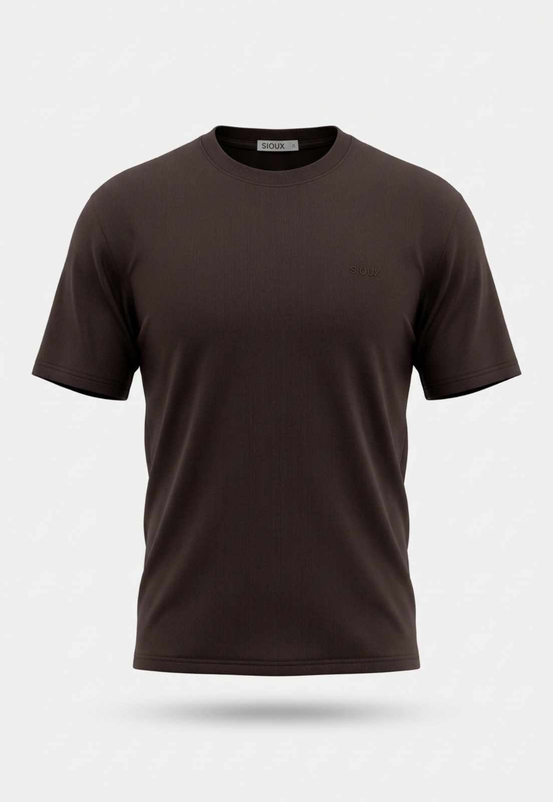 Polera Hombre Relaxed Interlock Café 1