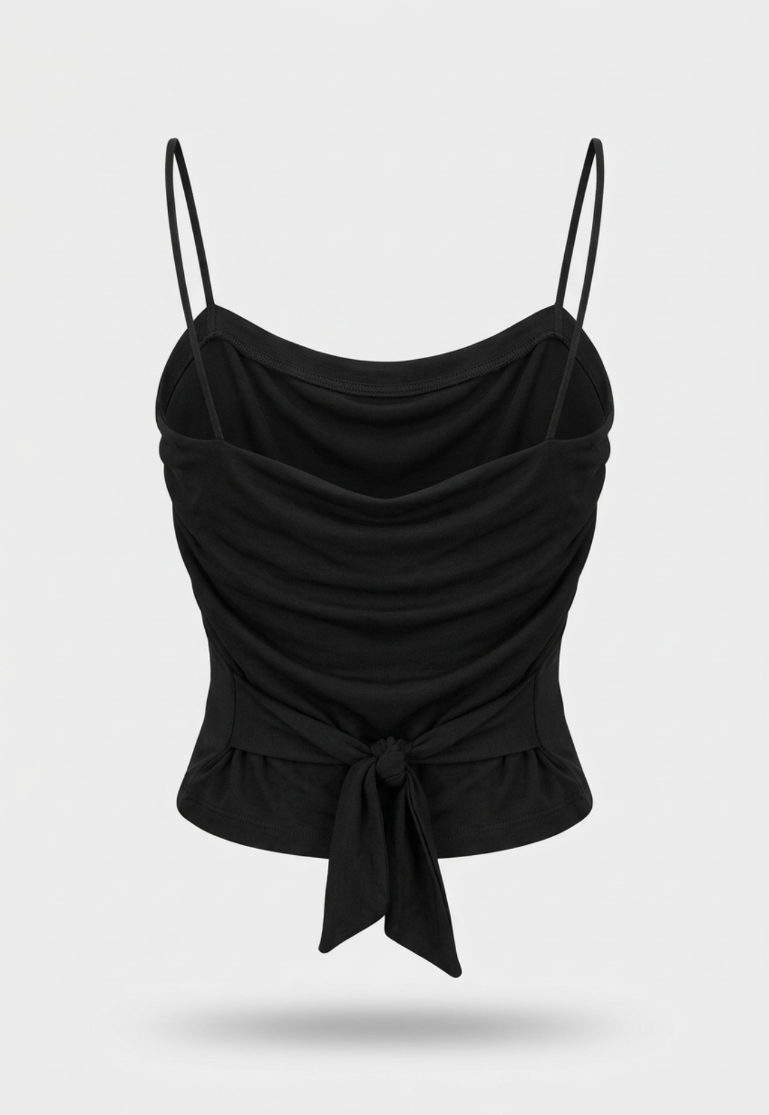 Peto Mujer Strapless Amarra Delantero Negro 2