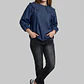 Blusa Mujer Lyocell Cuello Bobo Romantic Azul - Miniatura 4