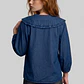 Blusa Mujer Lyocell Cuello Bobo Romantic Azul - Miniatura 2