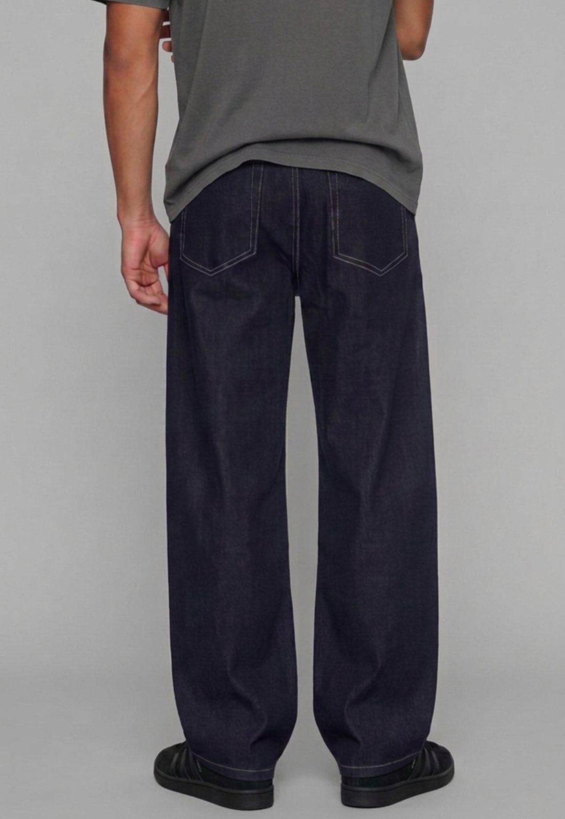 Jeans Hombre Super Baggy Raw Azul 2