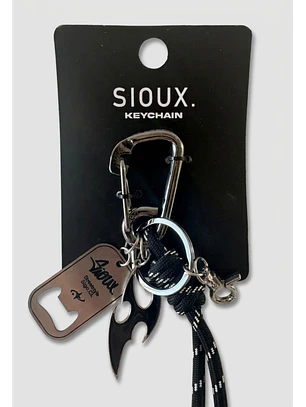 Llavero Abrebotellas Negro Sioux