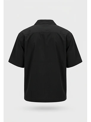Camisa Hombre Boxy Fit Negro
