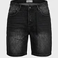 Bermuda Hombre Denim Destroyed Negro - Miniatura 1