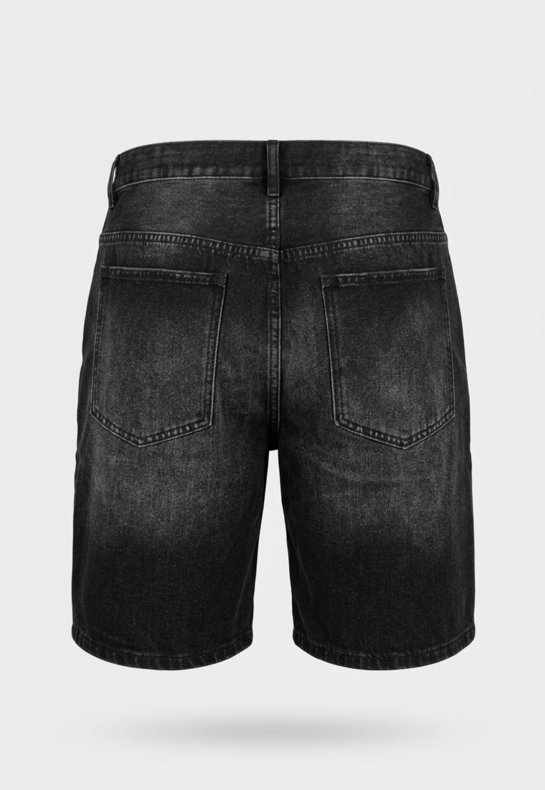 Bermuda Hombre Denim Destroyed Negro 2