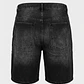 Bermuda Hombre Denim Destroyed Negro - Miniatura 2