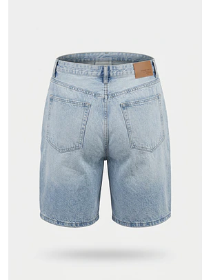 Bermuda Hombre Denim Straight Celeste
