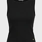 Polera Mujer Cuello Bote Negro - Miniatura 1