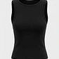 Polera Mujer Cuello Bote Negro - Miniatura 2