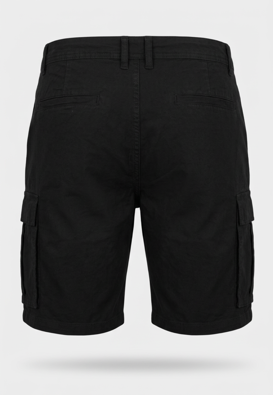 Bermuda Hombre Cargo Casual Negro 2
