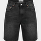 Bermuda Hombre Baggy Negro - Miniatura 1