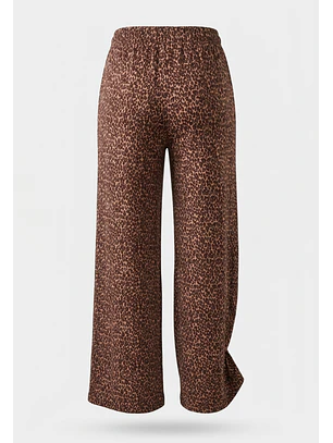 Pantalón Mujer Abertura Amarra Café
