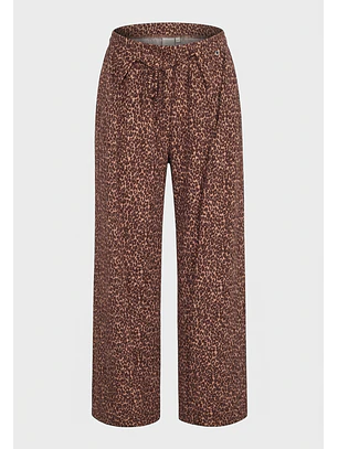 Pantalón Mujer Abertura Amarra Café
