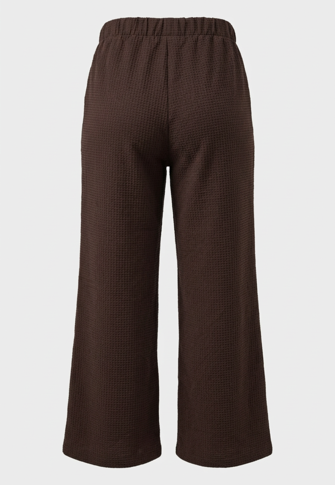 Pantalón Mujer Amarra Liso Café 2
