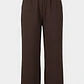 Pantalón Mujer Amarra Liso Café - Miniatura 1
