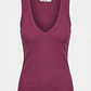 Peto Mujer Rib Cuello V Violeta - Miniatura 1