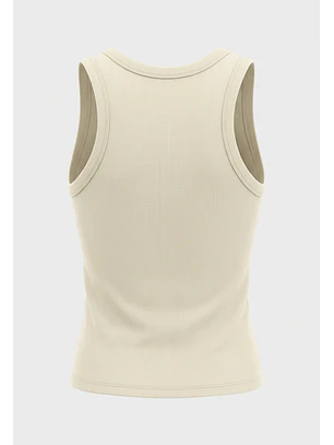 Peto Mujer Rib Cuello V Amarillo