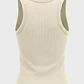Peto Mujer Rib Cuello V Amarillo - Miniatura 2
