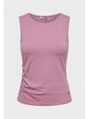 Peto Mujer Elasticado Recogido Rosado