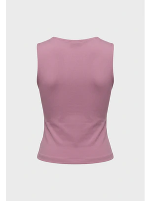 Peto Mujer Elasticado Recogido Rosado
