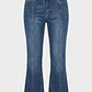 Jeans Mujer Flare Costura Frontal Azul - Miniatura 1