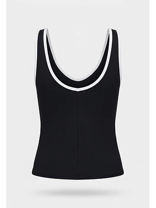 Peto Mujer Contraste Negro Training