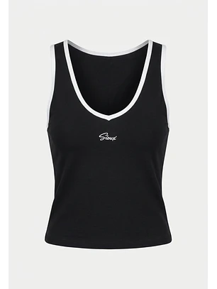 Peto Mujer Contraste Negro Training
