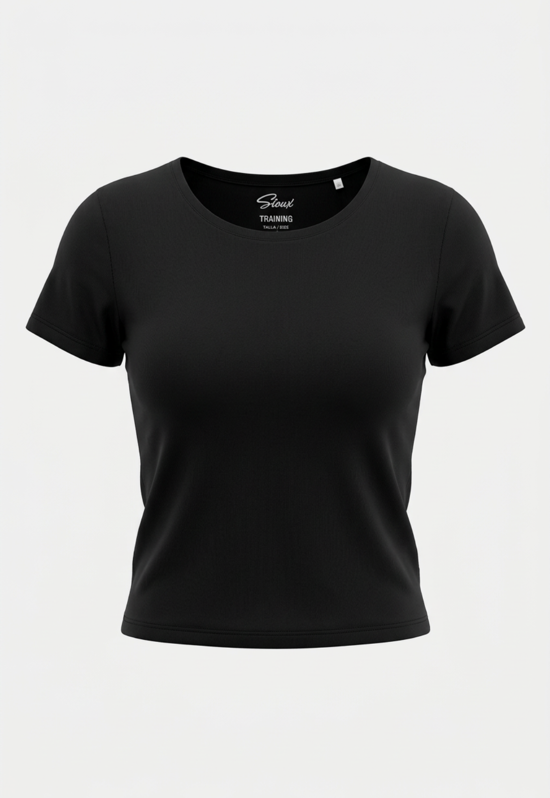 Polera Mujer Soft Negro Training 1
