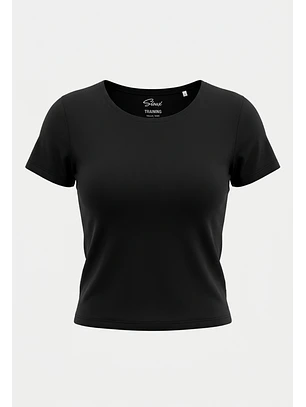 Polera Mujer Soft Negro Training