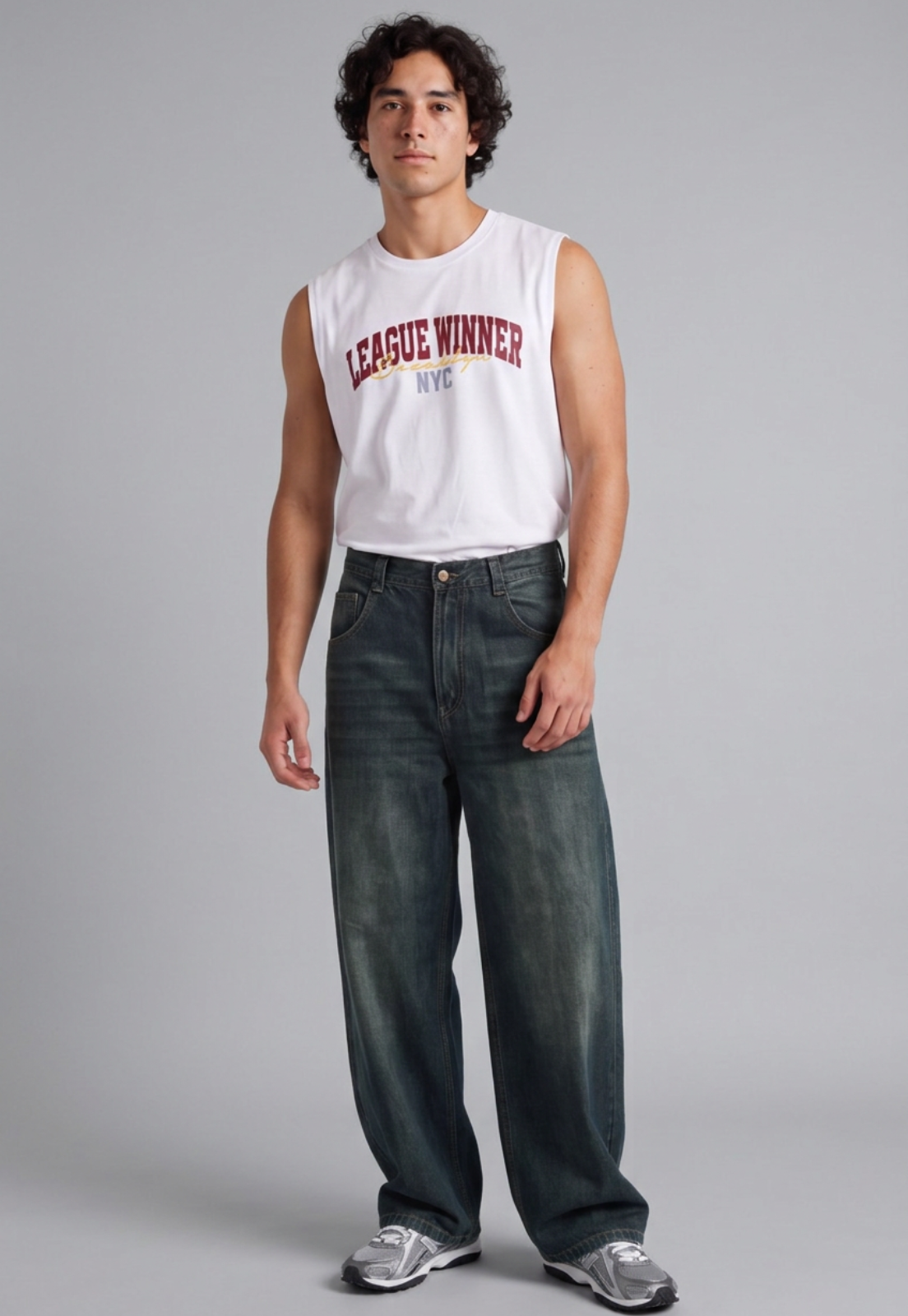 Jeans Hombre Relaxed Lisa Azul 1