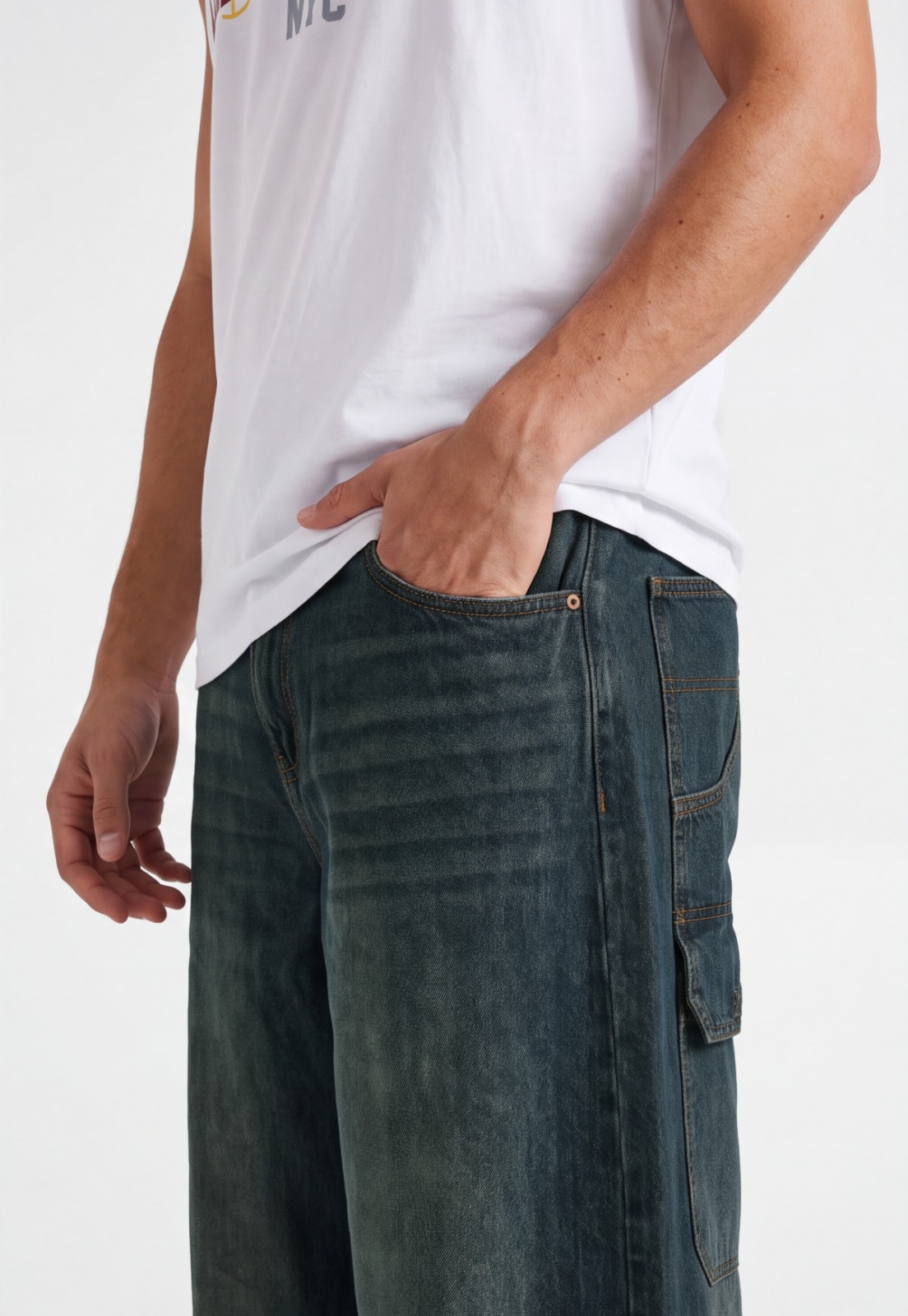 Jeans Hombre Relaxed Lisa Azul 4