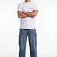 Jeans Hombre Cargo Oxidado Cruzado Celeste - Miniatura 3