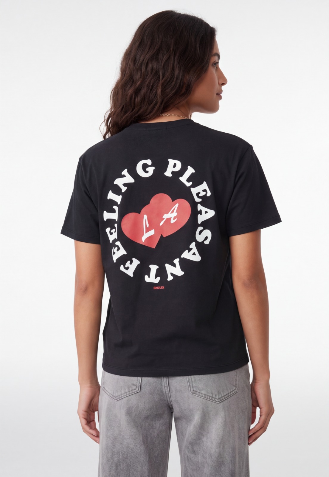 Polera Mujer Oversize Corazón Azul 2