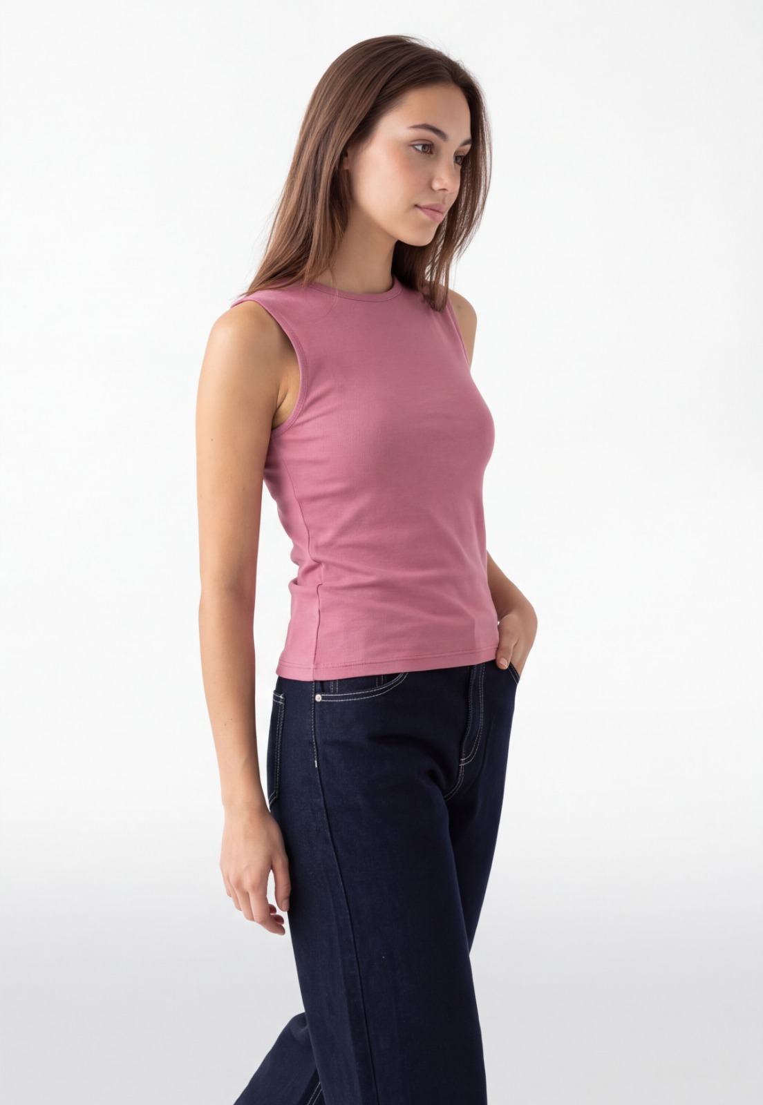 Peto Mujer Basic Elasticado Rosado 3