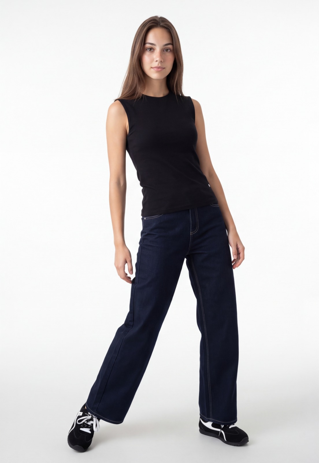 Peto Mujer Basic Elasticado Negro 3