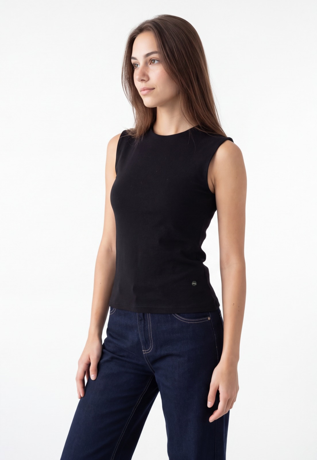 Peto Mujer Basic Elasticado Negro 1