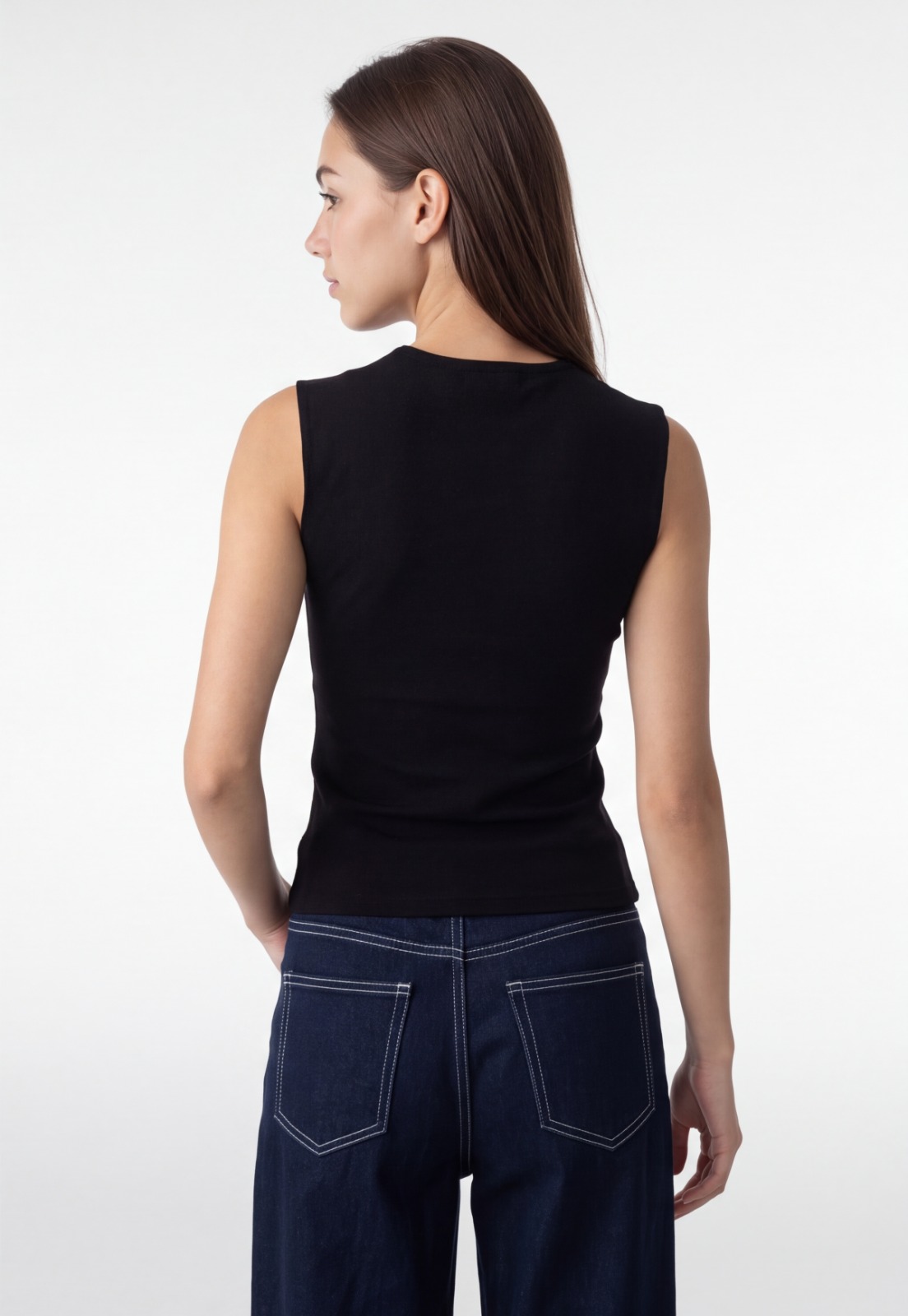 Peto Mujer Basic Elasticado Negro 2