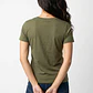 Polera Mujer Cuello V Soft Verde - Miniatura 2